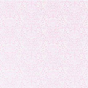 Dollhouse Miniature Wallpaper: Acorns, Pink On White